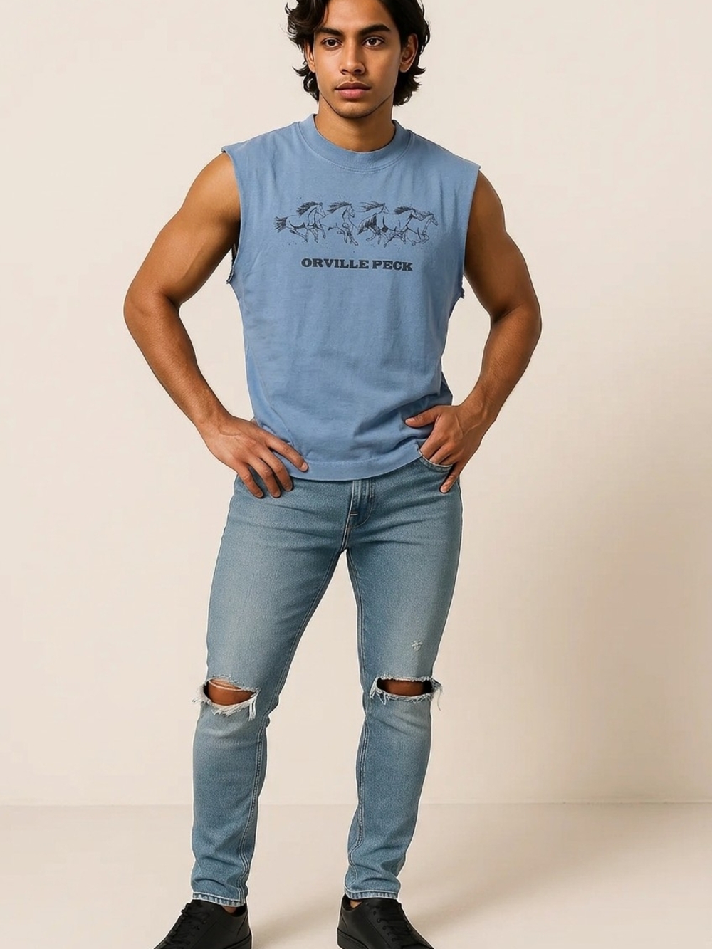 Abercrombie & Fitch Orville  Peck stampede Graphic Muscle Tank